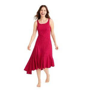 DBC Pink Asymmetrical Midi Dress | Size 2 | Flowy Mermaid Hem Sleeveless Style